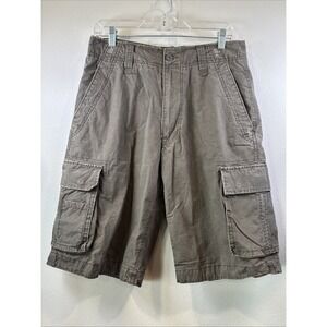 VTG NOBO Cargo‎ Shorts Men's 32 Olive Bark (brown) Reinforced Thick